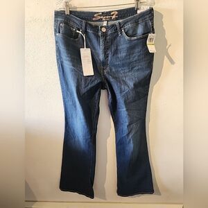 Women's Seven 7 Felicity High Rise Slim Flare Everest Jeans Sz 14 NEW